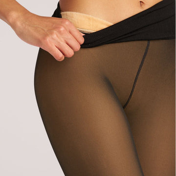 Appealing Deal Fur Lined Sheer Translucent Stockings | Upgraded